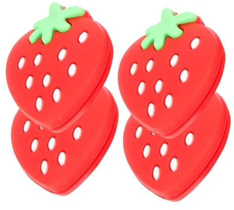 TOPBATHY 4 Pezzi Smorzatori Vibrazione Tennis Racket in Silicone Rosso Assorbitori Urti Compatti e Leggeri per Controllo e Comfort Migliorati Adatti Varie Racchette Facili da Installare e