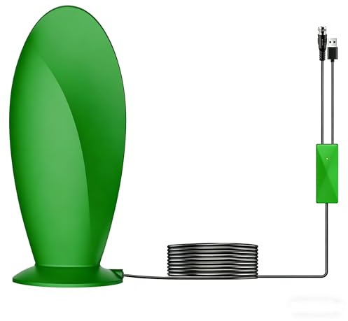 Antenna TV per interni, 2025 Smart TV ariels per interni, con ripetitore di segnale, ricezione di oltre 560 miglia