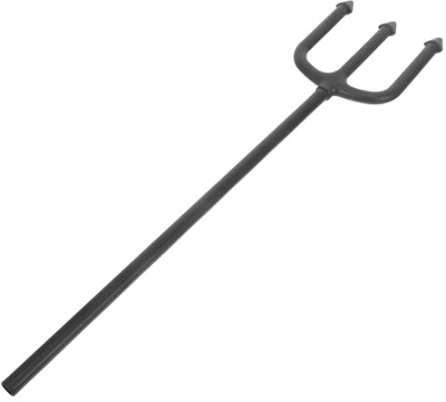 Hohopeti Devil Fork Prop Black Trident Pitch Fork Halloween Cosplay Party Costume Accessories