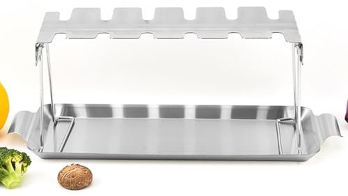 Générique de Cuisse de Poulet – de Poulet pour Grill, Aile en Acier Inoxydable Lavable au Lave-Vaisselle, Facile à Utiliser pour la Cuisson, Barbecue, Four, Jardin, terrasse