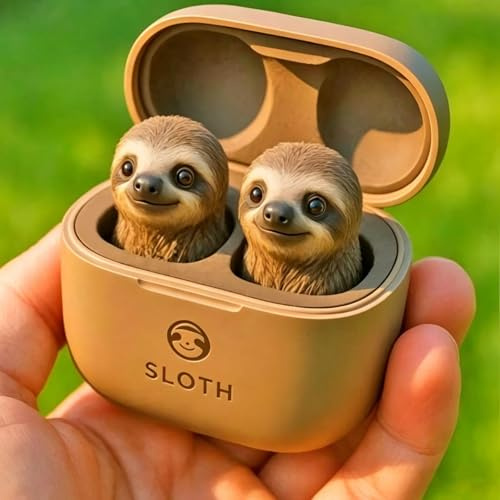 Uuxkgu Frosch Ohrhörer,niedliche Tierförmige Bluetooth,Bluetooth-Ohrhörer Mit Ladehülle,kabellose In-Ear-Kopfhörer Mit Tiefem Bass,Geräuschreduzierung,wasserdichte Ohr-Kopfhörer(F)
