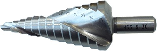 HSS Stufenbohrer, spiral genutet, blank, Größe: 9-36 mm