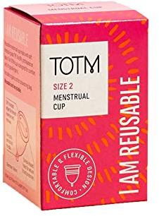 TOTM Eco-Friendly Menstrual Cup for Periods | Size 2 | Reusable Cup with Soft, Flexible Fit | Eco-Friendly Period Care | Reliable & Zero-Waste Protection