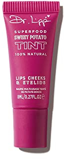 Dr. Lipp Superfood Lip Tint Sweet Potato 8ml – 4-in-ONE Ultra Moisturising Tinted Lip Balm, Lip Gloss, Cheek Blush & Glossy Eyeshadow – 100% Natural – Fragrance & Cruelty Free