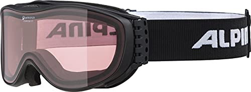 Alpina Sports Skibrille Challenge 2.0 Q S1 Kunststoff/Polycarbonat Schwarz 100% UV-Schutz, A7092 0 36