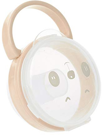 BELTI Scatola portaoggetti per Ciuccio per Bambini Cartone Animato Panda Modello Ciucci Scatole per la Polvere Trasparenti per capezzoli Portatile