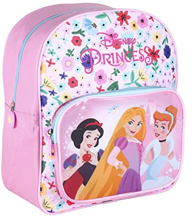 CERDÁ LIFE'S LITTLE MOMENTS Zaini Principesse Disney con Tasca Frontale Trasparente, Cinghie Regolabili e Imbottite, Zaino Unisex-Bambini e Ragazzi, Multicolore, Taglia Unica, 2100004032