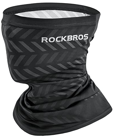 ROCKBROS Tour de Cou Été Élastique, Cache Cou Tubulaire Respirant Anti-UV, Bandana Multifonction Homme Femme Séchage Rapide pour Cyclisme Moto Pêche Randonnée Course à Pied Alpinisme