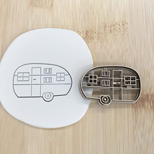 Camping Anhänger cookie cutter Fondant Keksstempel/Ausstechform keksausstecher PLA ca.8cm