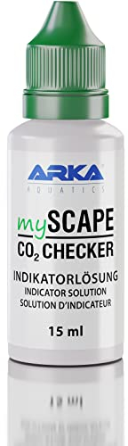 ARKA mySCAPE-CO2 Checker Liquid – 15 ml – tillförlitlig CO2-övervakning med färgvisning. Oumbärlig för exakt vattenscaping i sötvattenakvarier.