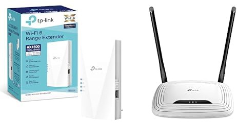 TP-Link Répéteur Bundle of WiFi 6 RE500X, Amplificateur AX1500 Mbps + TP-Link Routeur WiFi N300 TL-WR841N