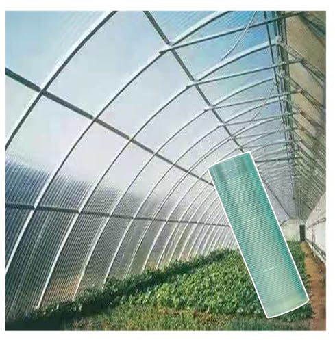AFGZQ Plaques de Toiture Polycarbonate Transparent, Panneaux Serre Fibre Verre, Imperméable Et Durable, for Serre, Pergola, Véranda(3.3X 65.6ft)