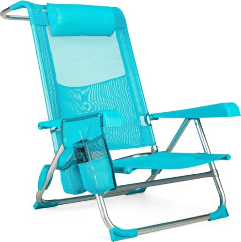 Outtec® Klappbare Gartensessel Sonnenliege - bis 120 kg - Liegestuhl Klappliege Gartenliege Rückenlehne Campingstuhl Strandsessel Strandstuhl