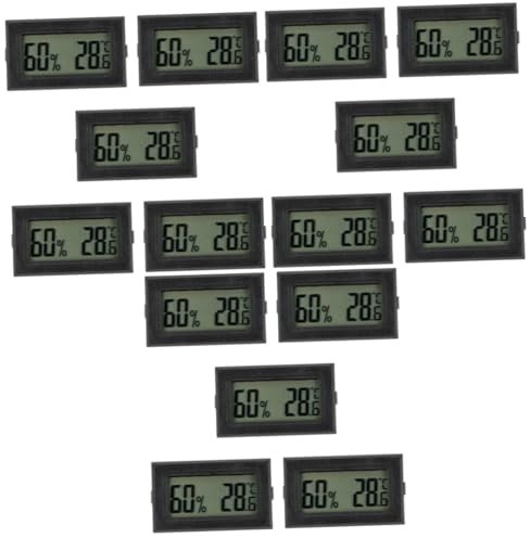 MERRYHAPY 3sets Lcd Hygrothermograph Drahtlose Feuchtigkeit Gauge Meter Hygrometer Feuchtigkeit Meter Zimmer Kindergarten 5 Stücke * 3