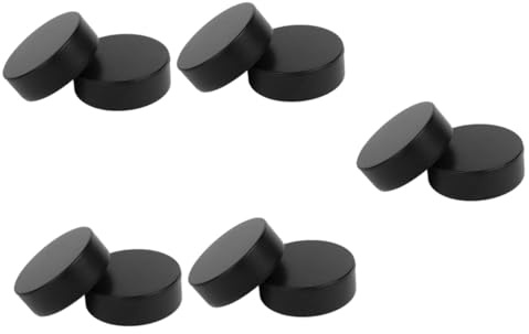 Kisangel 5 Sätze Hockey-trainingszubehör Puck-vitrine Eishockey-Puck Hockeypucks Masse Air-Hockey-Tisch Hockey Puck Ice Hockey Praktisches Eishockey Multifunktions-eispuck Black 2 Stück * 5