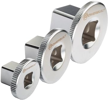 Powerbuilt 3 Piece Low Profile Impact Adapter Set, Various Drive Sizes 1/4, 3/8 and 1/2 Inch - 643066ECE
