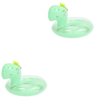UPKOCH 2stücke Aufblasbarer Schwimmring Für Erwachsene Sicherer Und Robuster Pool Floating Mit Niedlichem Dinosaurier-Design Für Strand Und Schwimmbad Hochwertigem Gefertigt