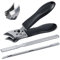 Coupe-ongles d'orteil pour ongles épais, grand coupe-ongles incliné, large ouverture de mâchoire anti-éclaboussures, coupe-ongles incliné, coupe-ongles incarnés, coupe-ongles tranchants pour hommes et