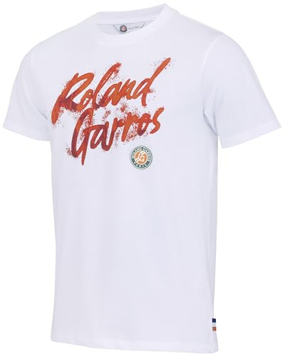 Roland Garros T-Shirt, offizielle Kollektion – Tennis, weiß, L