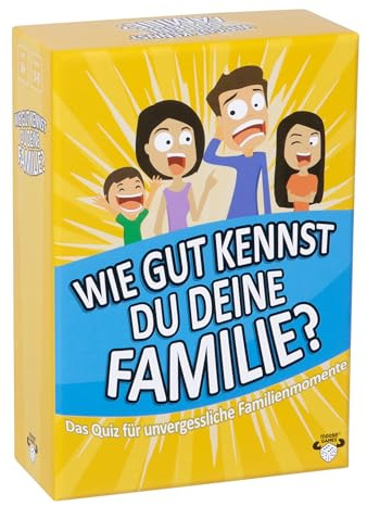 Moose Toys, Wie gut kennst du Deine Familie wirklich?, Partyspiel, ab 8+ Jahren, 3-8 Spieler, Deutsch