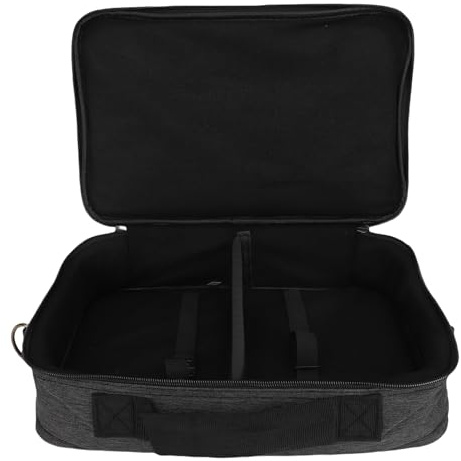 Jiawu Guitar Effects Pedal Carrying Bag for Boss, Line 6, for Digi Tech​, Thick Padding Effect Pedalboard Storage Case with Adjustable Shoulder Strap, Portable Gig Bag (S)