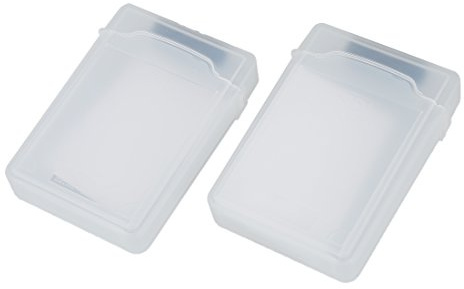 Eieenotee 2 Paquetes 3.5 Pulgadas Estuche de Almacenamiento para Disco Duro HDD