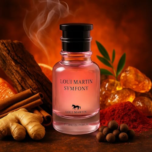 LOUI MARTIN Symphony Parfym-extrakt, lyxig parfym, 100 ml, rosa glasflaska