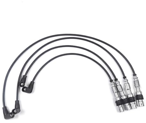4 Pezzi Cavi Di Accensione: Bobina Di Accensione, Cavi Della Bobina Di Accensione per Touran, Golf 5 Plus, Golf 6, Caddy, Polo, Beetle, A1 8x, A3 8p, Altea, Ibiza, Toledo, Leon, Fabia, Octa-Via