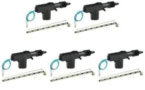 Zentralverriegelung Hinten Für Auto-Zentraltürverriegelung 2-Draht 12 V Universeller Elektrischer Fernbedienungs-Zentraltürverriegelungs-Komponenten-Antrieb Stellmotor Türschloss(5Piece)