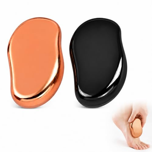 2 Stück 2-in-1 Nano Glas Hornhautentferner, Pediküre Fußfeile mit Nano-Glas-Technologie, Hornhautfeile für glatte und weiche Füße, Geeignet für nasse und trockene Anwendungen
