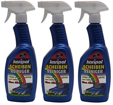 Preisjubel 6 x 750ml karipol Scheibenreiniger, Glasreiniger, Auto Scheiben Reiniger