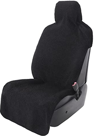 Leader Accessories Coprisedile Anteriori Auto Universale,100% Impermeabile,Antiscivolo e Asciugamano Sudare-Assorbente Super, Lavabile in Lavatrice Protezione/Copertura Sedili Auto Singolo per Fitness