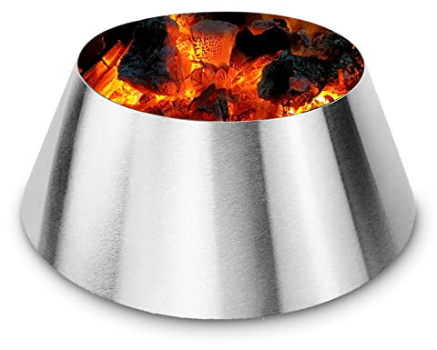 GRISUN BBQ Whirlpool for Weber 22 inch Kettle, Smokey Mountain 22 26.75, BBQ Kettle Grill Accessories for XL Big Green Egg, Kamado Joe, Stainless Steel Charcoal Grill Accessory for Weber