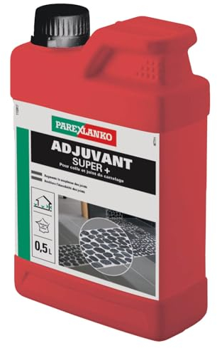 Parexlanko - Additif pour joint de carrelage - Adjuvant Super+ - Augmente la souplesse et l’imperméabilisation - Sol et mur - Idéal extérieur - 500ml