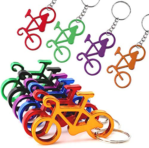 Llavero abrebotellas para bicicleta, mini abridor de botellas, divertido regalo para bicicleta, abrebotellas