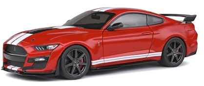 Solido Ford Mustang Shelby GT500, Baujahr 2020, Modellauto, Maßstab 1:18, rot