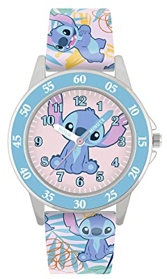 Disney Filles Analogique Quartz Montre avec Bracelet en Silicone LAS9011