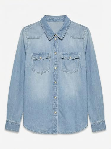 VERO MODA Vmmaria Ls denim slim skjorta mix New Noos blus
