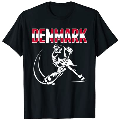 Denmark Ice Hockey Lovers Jersey - Danish Hockey Team Fans T-Shirt