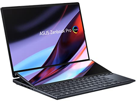 ASUS Zenbook Pro 14 Duo OLED OLED UX8402ZE-M3050W – Laptop 14,5 Zoll WQXGA+ (Core I7-12700H, 16GB RAM, 512GB SSD, GeForce RTX 3050 TI 4GB, Windows 11 Home) TECNOLóGICO- TECLADO QWERTY ESPAñOL