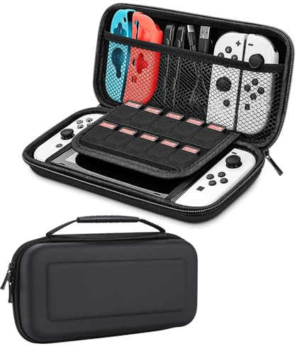 Étui pour Nintendo Switch et Switch OLED, Pochette Housse Coque Transport | de Voyage pour Switch OLED, Protection Rangement pour Switch Console & Accessoire