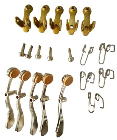 Generic Trumpet Water Key Valve Replacement Parts Trumpet Maintenance Repairing Accessory Drain Valve Key Repair Kits for Baritone, 1 Set Repair Tools