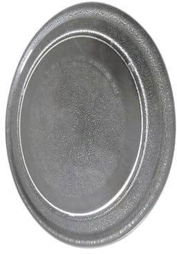 AGONEIR Mikrowellenteller, 245 mm/255 mm, passend für Mikrowellen-Drehteller, Glas-Tablett, kratzfeste Platte, Glasplatte, Drehteller, Küchengeräte