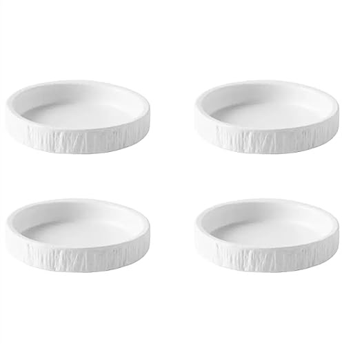 Ciotole per Salse Ciotole for salse in ceramica Set di 4 ciotole rotonde for salsa di soia Piatti for salse piccole da 3,5 pollici for snack Sushi BBQ Contorni Antipasti e altro per Dessert, Marmellat