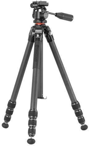 Vanguard Veo 5 264CO28 Trípode para telescopio - observación | Con columna, Rótula de 2 vías, Fibra de Carbono, Cerrado: 57,8cm, Extendido: 167,3cm, Soporta hasta 8kg