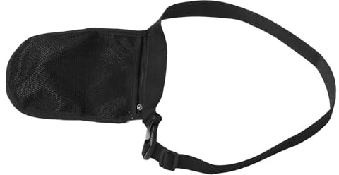 GAROZATION Tennisball Tasche Für Hüfte Tragbare Aufbewahrungstasche Mit Reißverschluss Multifunktionale Balltasche Für Tennis Golf Tischtennis Robuster Elastischer Netzstoff -kapazität