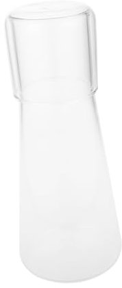 HOLIDYOYO Contenitore in Vetro Per Acqua Fredda Porta Bevande in Vetro Bollitore Elegante Per Acqua Tè Freddo Per Cene Feste Picnic Realizzato in Materiale Alimentare Sicuro