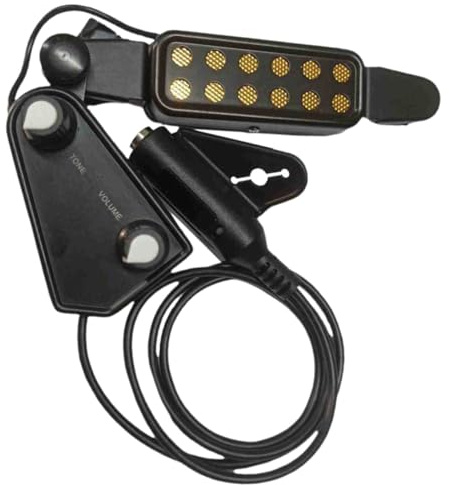 Gatuida Gitarren Installieren aus Metall Tonabnehmer Professioneller Schwarzen Design mit Hoher Empfindlichkeit und Akustikgitarre und Folk Gitarre