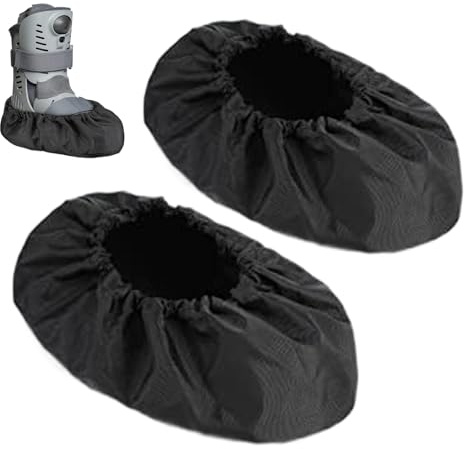 Generisch Gehschuhüberzug 2er-Pack - Rutschfeste Gummisohle, Wasserdichter & Wiederverwendbarer Gipsstiefel Schutz, Schutzhülle Für Frakturschuh | Ideal Für Outdoor-Reisen Bei Regen & Schlamm