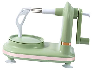 Hemobllo Pelador Manual De Frutas Manivela, Herramienta De Cocina Antideslizante, Pelador De Frutas Multifuncional Para Uso Doméstico Color Verde Claro